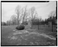 View of northwest corner of estate from southwest corner of fence surrounding base of carillon tower - A. I. Du Pont Estate, Junction of State Route 141 and Rockland Road, HABS DEL,2-WILM.V,9-11.tif