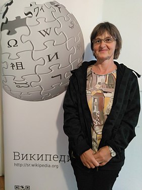 Оксана Мудри-Недић, стажисткиња у Градскком музеју у Врбасу 2018.