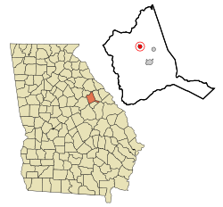 Location in Warren County and the state of جورجیا
