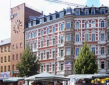 Lindenauer Markt, Westbad building Westbad.jpg