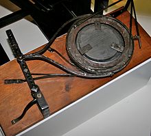 Herschel's mirror polisher, on display in the Science Museum, London