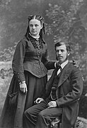 William and his first wife, Mary E. White, c. 1876.