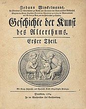 Johann Joachim Winckelmann: Geschichte der Kunst des Altertums