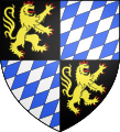 w:House of Wittelsbach, Dukes of Bavaria, quartering Electorate of the Palatinate reversed for w:heraldic courtesy