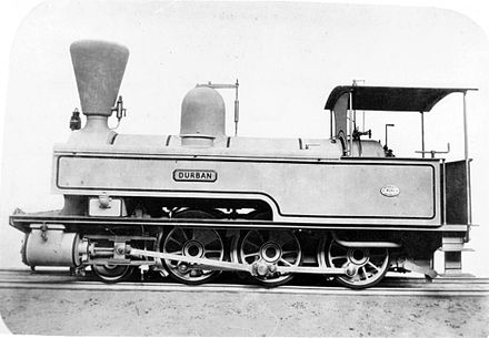 NGR 2-6-0T Durban Wythes & Jackson no. 1, NGR 2-6-0T no. 19 Durban.jpg