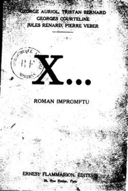 Image illustrative de l’article X... roman impromptu