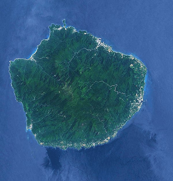 Landsat image of Yakushima