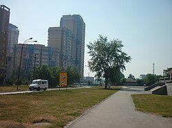 вид на юг у пересечения с ул. Циолковского