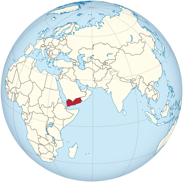 Yemen on the globe (Afro-Eurasia centered).svg