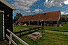 Houten voorm. pakhuis 'de Vrede', nu klompenmakerij (klompenmuseum)