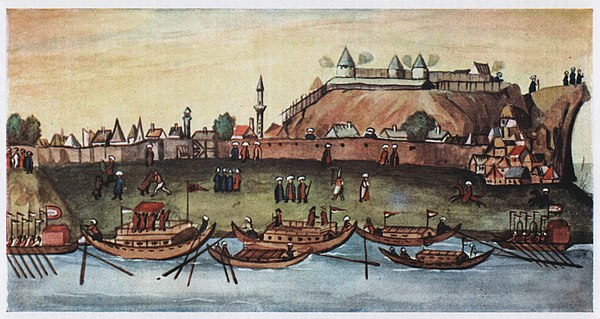 1608 painting of Ottoman Zemun