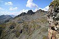 Blick vom Stollenausguck zum Knappenkarsee