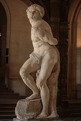 <i>Rebellious Slave</i> Sculpture by Michelangelo