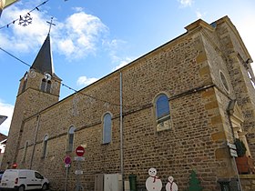 Église de Saint-Nizier-d'Azergues - Vue latérale (déc 2017).jpg