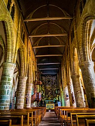 Interieur van Trinity Church in Breleven