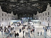 The new Łódź Fabryczna station interior in December 2016