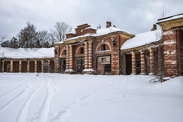 641. Конюшня усадьбы Строгановых, Волышово, Порховский район Автор — Wowan1978