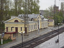 Мга. Вокзал. Вид с переходного моста.JPG