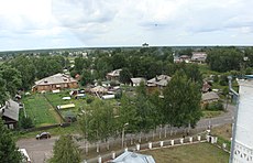 Сольвычегодск. Вид на северо-восток с колокольни Благовещенского собора. 2015 год
