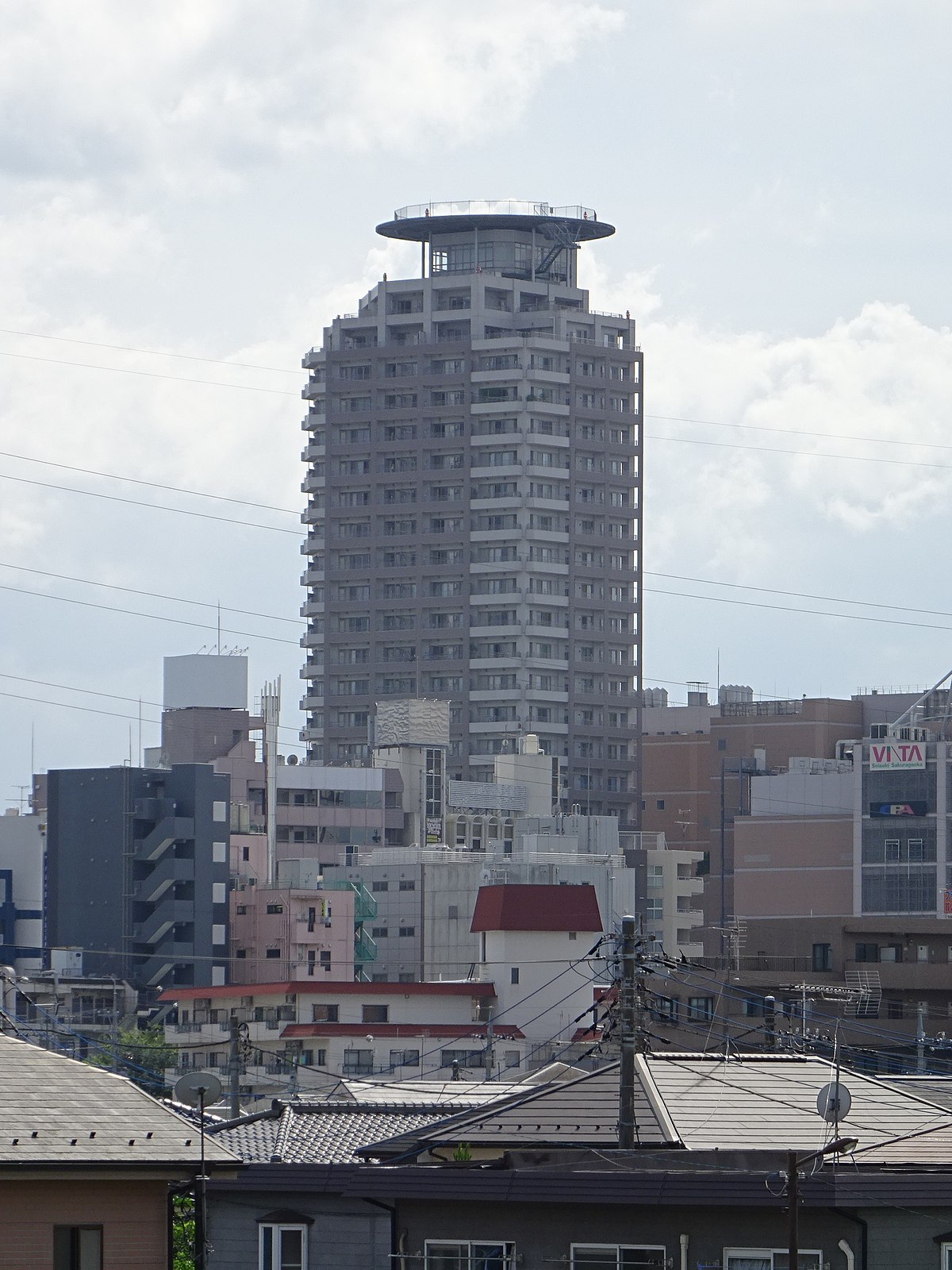 File 東京都多摩市のタワーマンション 聖蹟桜ヶ丘ビュータワー Jpg Wikimedia Commons