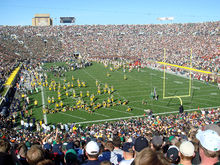 Notre Dame and USC take the field in the 79th edition of the rivalry. 102007-NotreDameStadium-pregameUSC.jpg