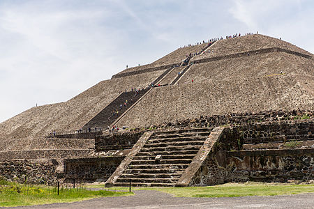 Pirámide del Sol en Teotihuacán, Mexico