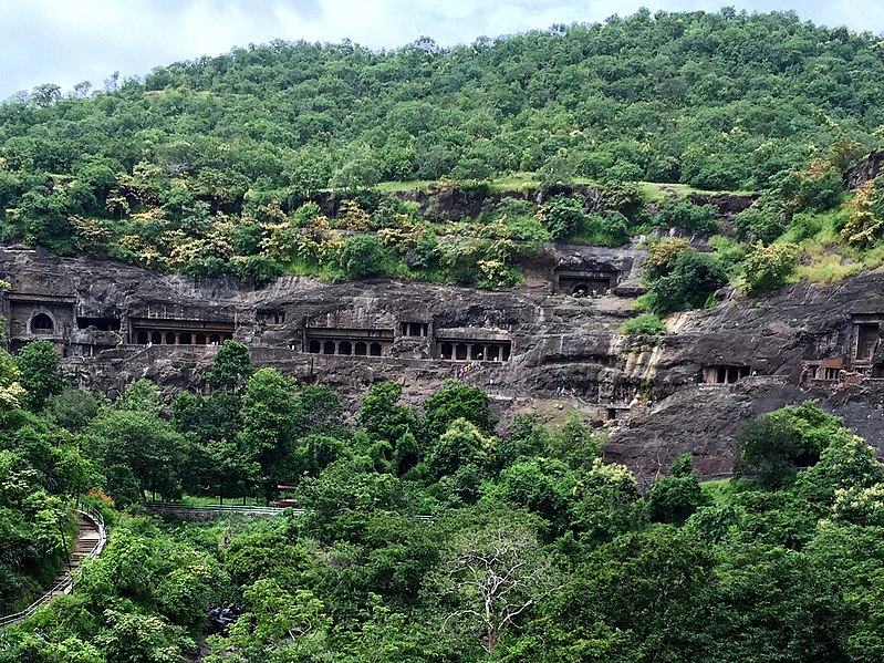 File:16 Ajanta Caves overview.jpg