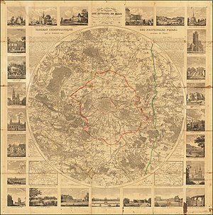 300px 1830 map of the environs of paris