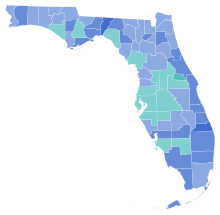 Democratic Primary Runoff by county
.mw-parser-output .legend{page-break-inside:avoid;break-inside:avoid-column}.mw-parser-output .legend-color{display:inline-block;min-width:1.25em;height:1.25em;line-height:1.25;margin:1px 0;text-align:center;border:1px solid black;background-color:transparent;color:black}.mw-parser-output .legend-text{}
McCarty
50-60%
60-70%
70-80%
Odham
50-60%
60-70% 1952 Florida Gubernatorial Democratic Primary Runoff by county.svg