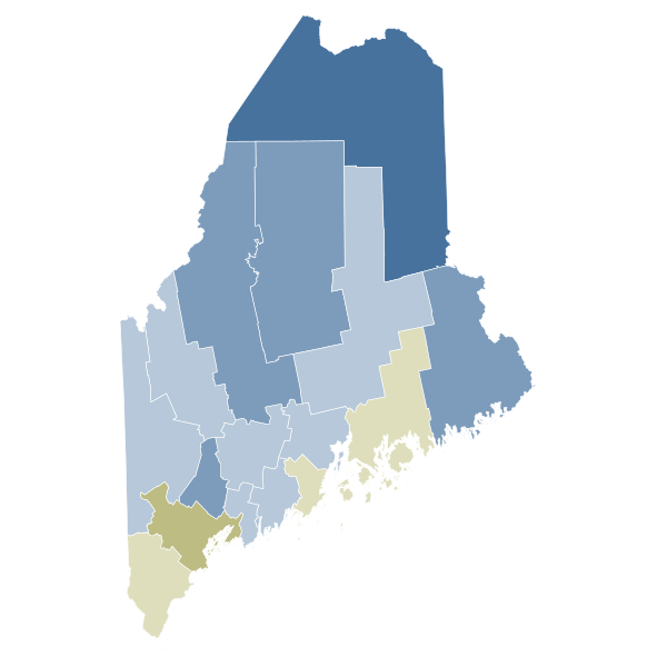 File:2009 Maine Question 1 results map by county.svg