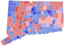 Verkiezingen van de Senaat van de Verenigde Staten van 2012 in Connecticut resultatenkaart door gemeente.svg