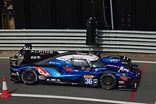 Laurent's Signatech Alpine Elf LMP2 car at the 2019 4 Hours of Silverstone 2019 4 Hours of Silverstone 36 (48664324118).jpg