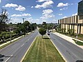 File:2020-07-02 11 19 12 View south along Maryland State Route 41 (Hillen Road) from the Morgan State University pedestrian overpass in Baltimore, Maryland.jpg