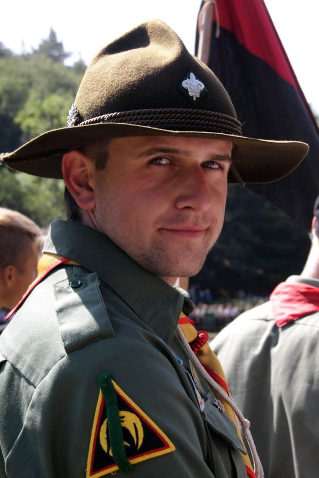 A participant at the 2nd Ukrainian Scout Jamboree, 2009
