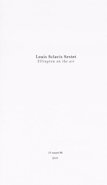 File:940311 Louis Sclavis Sextet web (programmaboekje).pdf