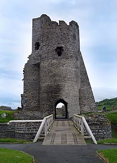 Aberystwyth Castle Grade I listed castle in Ceredigion