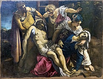 Le Tintoret, 1550-1560 Déposition du Christ Gallerie dell'Accademia de Venise