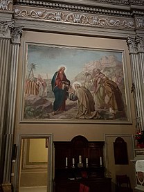 Painting in the left side of the Church of St.Peter and Paul, Arese