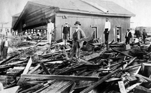 Destruction from the hurricane in Fernandina Beach, Florida After Great Hurricane of 1896 WDL4032.png