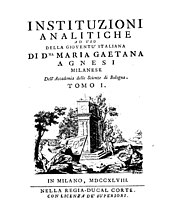 Agnesi - Instituzioni analitiche ad uso della gioventù italiana, 1748 - 52440.jpg