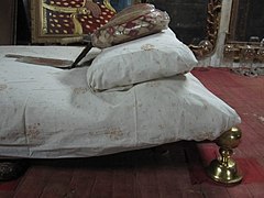 Maharao's bed with golden legs