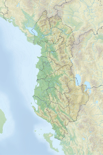 Location map/data/Albania/docの位置（アルバニア内）