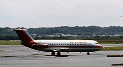 BAC 1-11 авиакомпании Allegheny Airlines в цветах новой ливреи, 1975 год