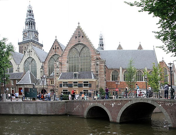 Oude Kerk, viewed from across the Oudezijds Voorburgwal