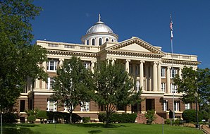 Anderson County Courthouse v Palestině v Texasu