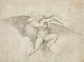 Michelangelo's Ganymede. Copy after a lost original (1532) pencil. Royal Collection, Windsor Castle