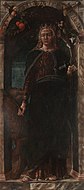 安德烈亞·曼特尼亞的《聖尤菲尼亞（義大利語：Sant'Eufemia (Mantegna)）》，174 × 79cm，約作於1454年，來自波吉亞樞機藏品[12]