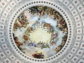 <i>The Apotheosis of Washington</i> fresco by Constantino Brumidi