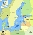 Østersøen med Ålandshavet i rød kreds