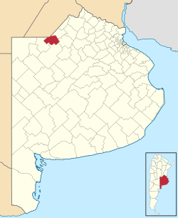 موقعیت بخش د لئاندرو ان آلم در نقشه